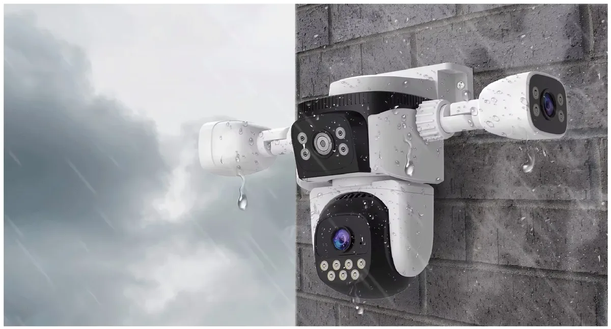 Camera DA3 Pro chống nước chuẩn IP66 dưới mưa