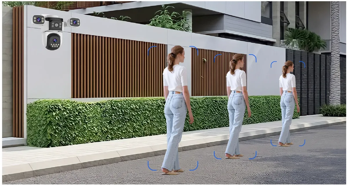 Camera DA3 Pro phát hiện chuyển động của người đi ngang
