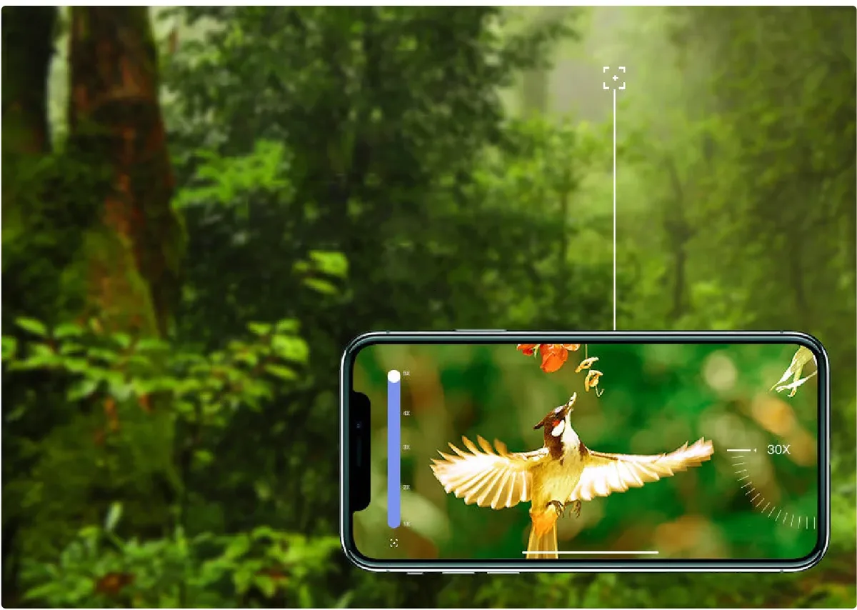 Zoom quang học của camera DA3 Pro xem rõ chi tiết ở xa
